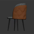 Modern Gray And Orange Fabric Chair With Slim Legs Upholstered Armrests Design