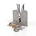 Scene Construction Components Featuring Metal Grill Plates Wires Coils And Hardware
