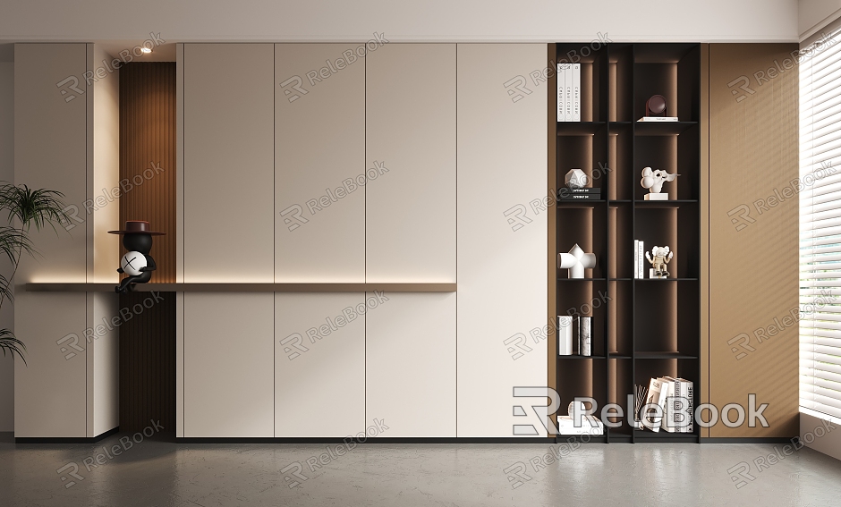 Modern Bookcase Decorative Cabinet Bookcase model