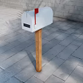 Modern mailbox mailbox mailbox 3d model