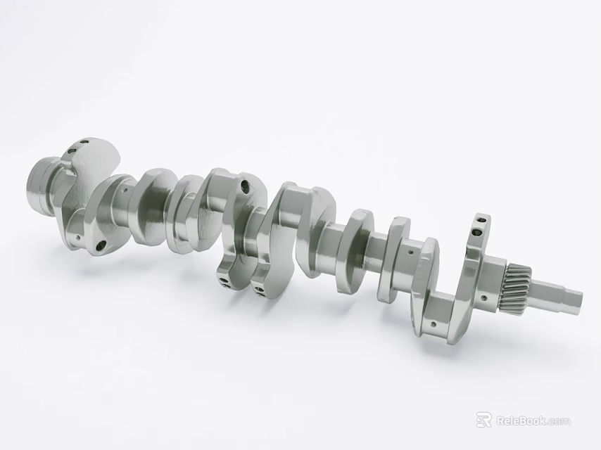 High Precision Metal Crankshaft Hardware Tool With Mechanical Construction For Industrial Use 3d model 
