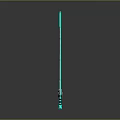 Glowing Green Sword 3D Model With Ornate Details And Stand Base