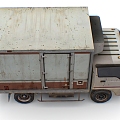 Truck truck box car container truck box truck freezer car low face number low model simple model game sub-era film and television level super realistic 3d model