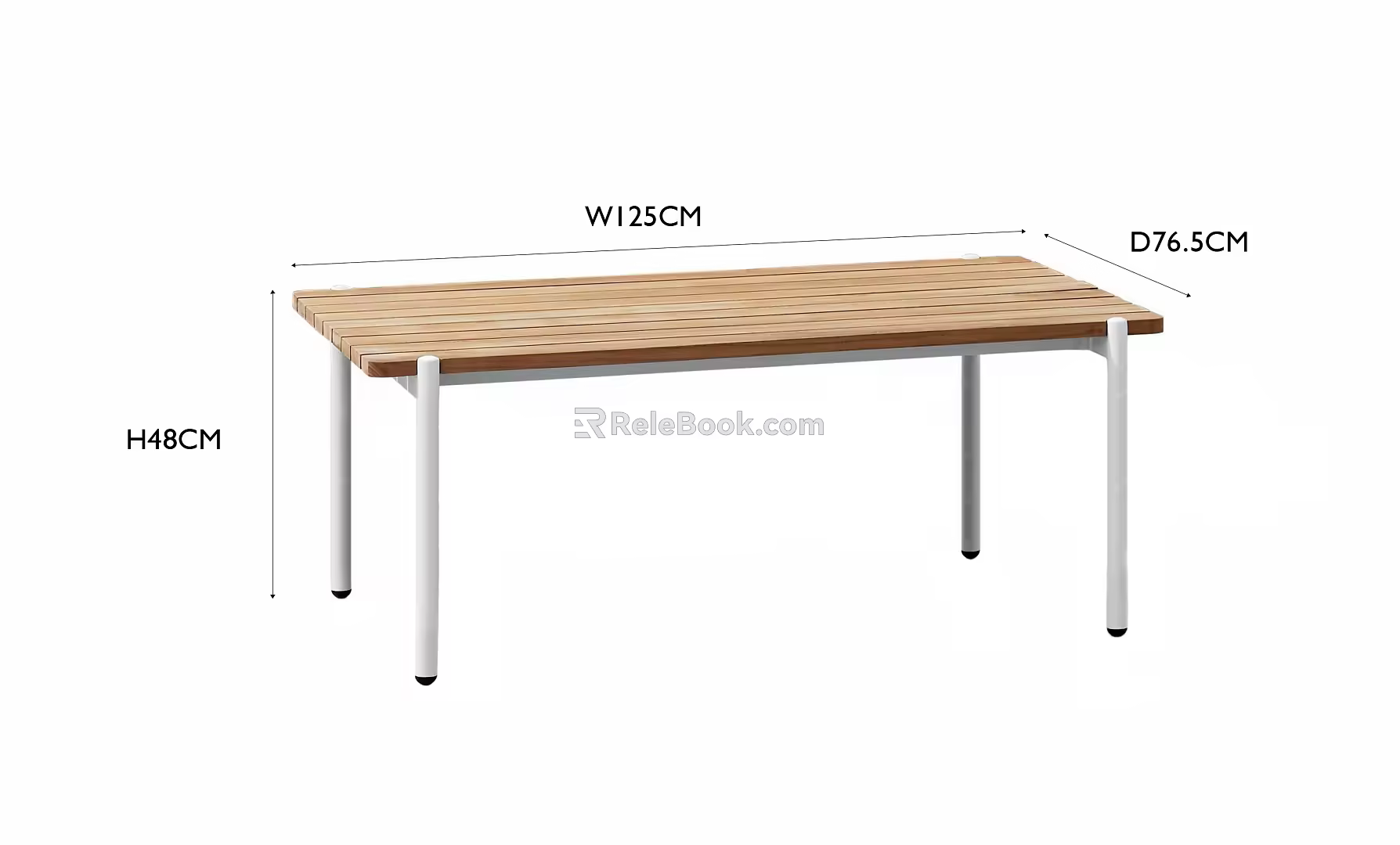 Modern Outdoor Patio Garden Terrace Balcony Dining Table Desk Coffee Table Long Table Teak Table 3d model