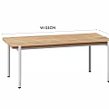 Modern Outdoor Patio Garden Terrace Balcony Dining Table Desk Coffee Table Long Table Teak Table 3d model