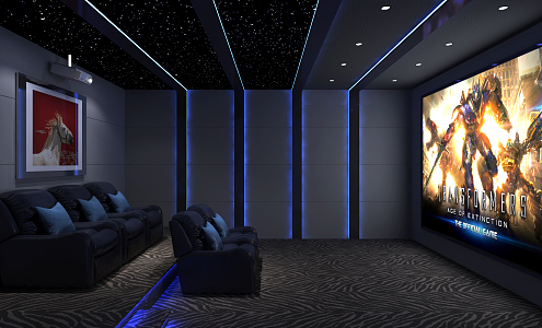 Modern AV Room Star AV Room 3d model