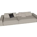 Modern double sofa 3d model