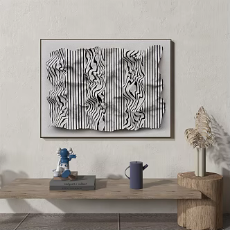 modern abstract painting abstract decorative painting 3d model