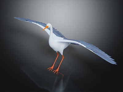 Modern Crane Ibis 3d model