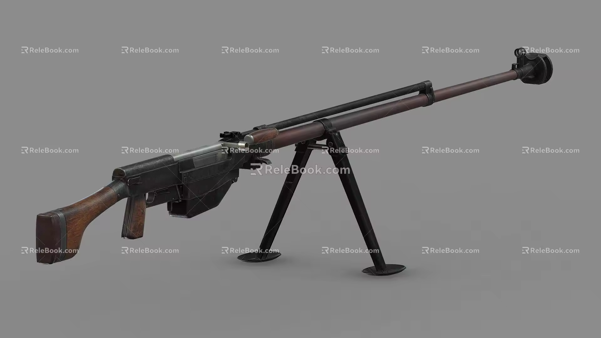light machine gun 3d model