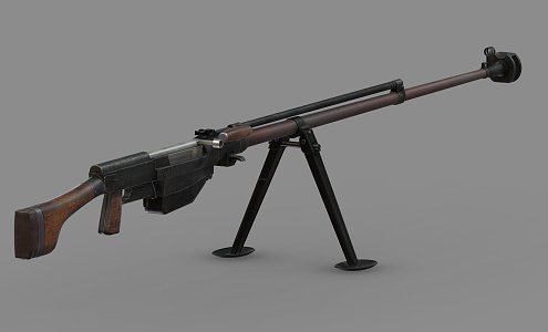 light machine gun 3d model