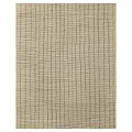 Light Beige Square Rug With Vertical Stripes And Textured Modern Pattern 3d model
