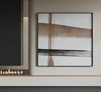 Modern Abstract Hanging Painting Modern Minimalist Hanging Painting Modern Italian Hanging Painting Modern Light Luxury Hanging Painting Modern Texture Hanging Painting Modern Cream Decorative Painting 3d model