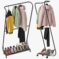 clothes clothing hanger jacket hall ikea 3d model