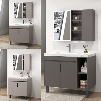 Bathroom Cabinet Bathroom Cabinet Washstand 3d model