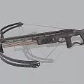 Modern Crossbow Weapon Design With Mechanical Structure And Metal Components