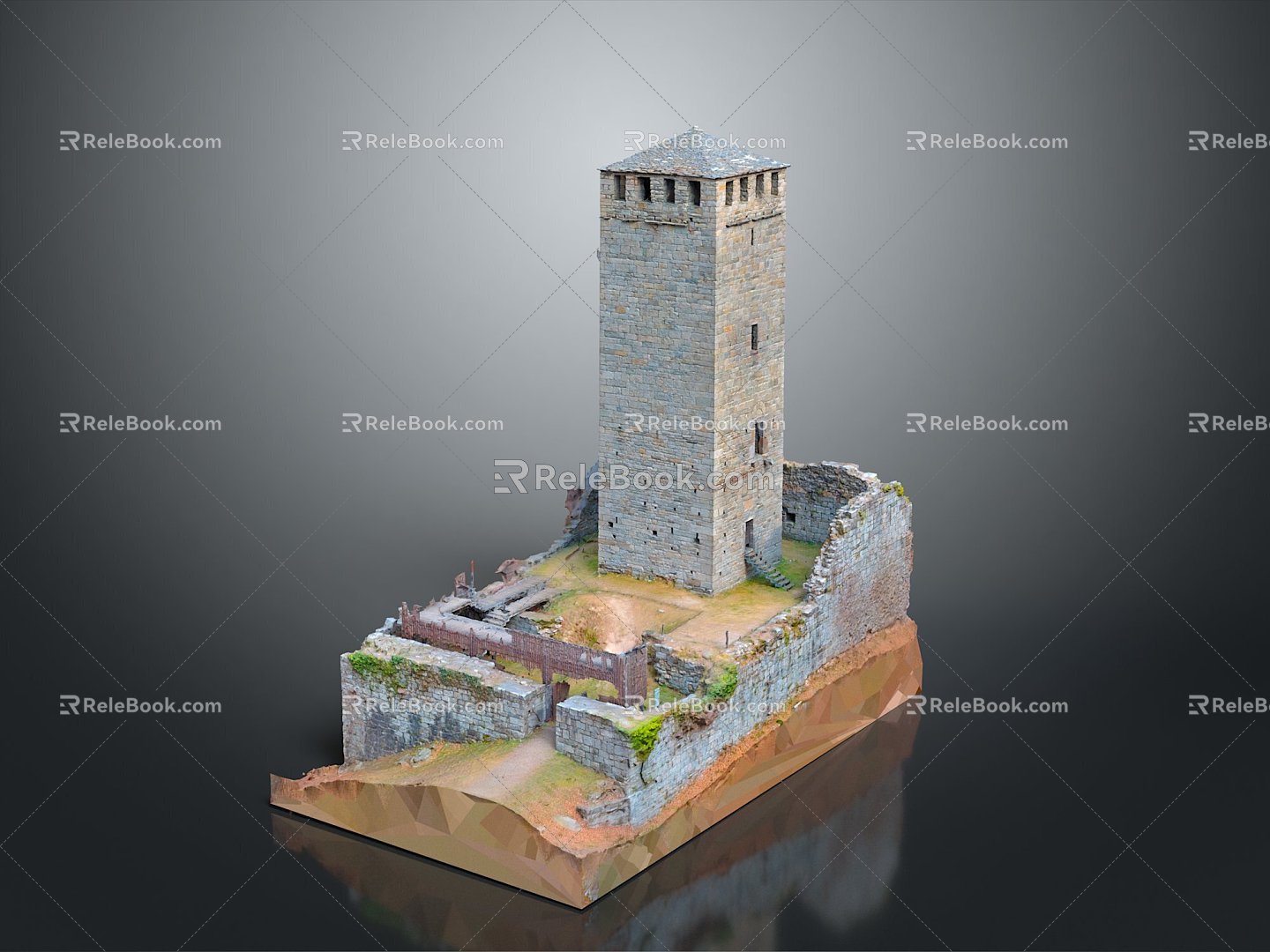 Tower defense sentry tower tower air defense watchtower observatory observatory observatory tower loft 3d model