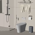 Smart toilet 3d model