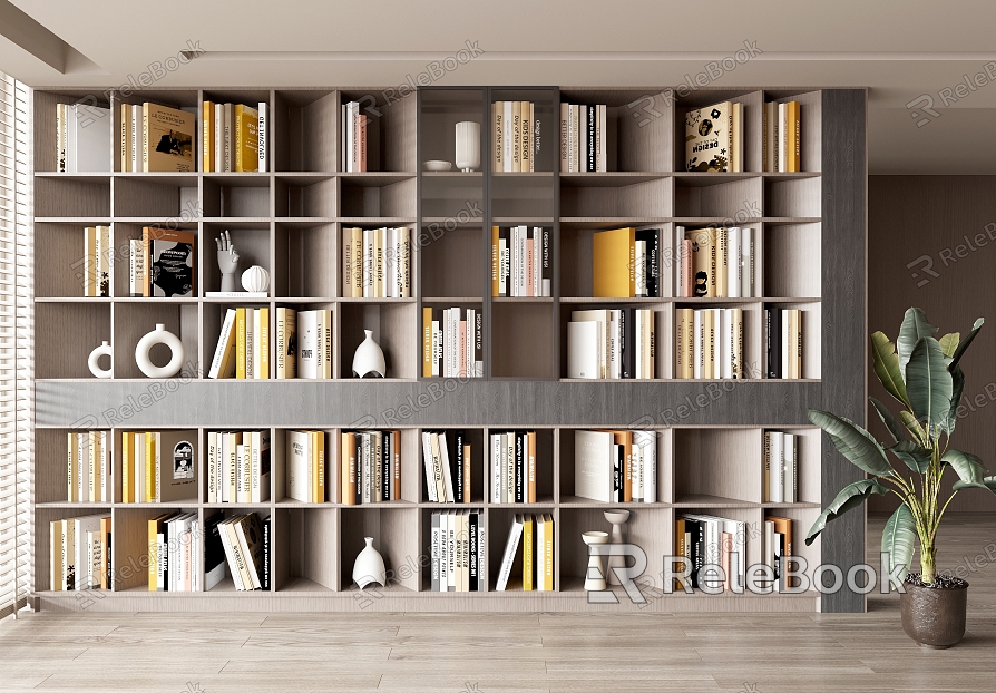 Modern Bookcase Bookshelf model