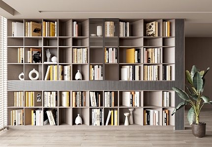 Modern Bookcase Bookshelf 3d model