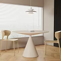 Modern Dining Table and Chair Combination 3d model