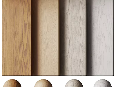 Wood And Stone Material Samples Featuring Natural Textures And Color Tones 3d model