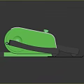 Green Exercise Roller Fitness Equipment With Black Stand And Gray Platform