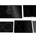 modern induction cooker 3d model