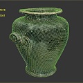 Jar Heart Sutra Heart Sutra Pot 3d model