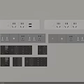 Various Colored Modern Switch Socket Panels With Multiple Sockets Design