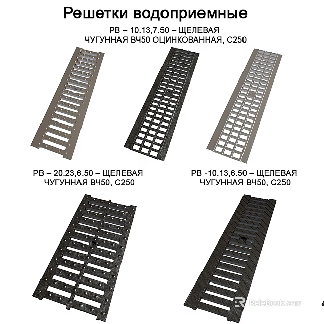 Cast Iron Ground Grating With Different Sizes And Models For Drainage Applications 3d model 