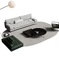 Modern Inflatable Living Room Furniture Set With Sofa Armchair Coffee Table And Floor Lamp