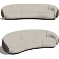 Modern Multi-Person Sofa Curved Multi-Person Sofa Human Sofa Three-Person Sofa 3d model