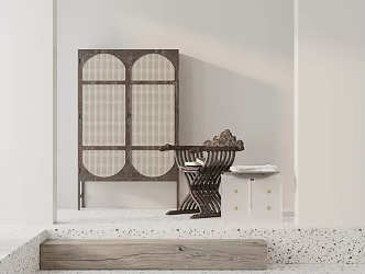 European-style leisure chair 3d model