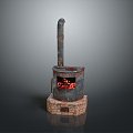 Old Stove Stove Gas Stove Stove Iron Stove Boiler Life Supplies 3d model