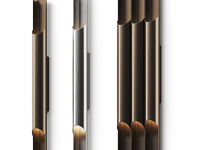 Modern Wall Lamps With Sleek Metal Design And Different Finishes For Home Decor 3d model