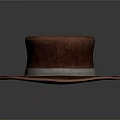 Stylish Brown Wide Brimmed Hat With Gray Band Fashion Accessory For Outfits