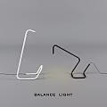 Modern White And Black Table Lamp With Sleek Geometric Lines Minimalist Design
