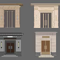 Various Classical Modern Doorway Designs With Stone Wood And Lighting Fixtures