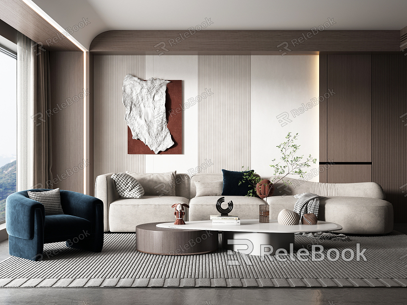 modern living room model