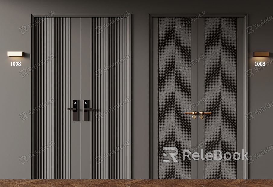 Modern double door model