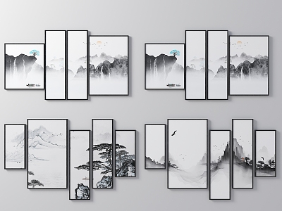 New Decorative Hanging Painting Landscape Painting Pendant Ink Landscape Painting model