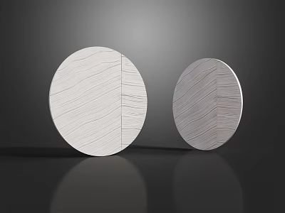 Modern Round Wall Decor With Textured Surface Design For Home Interior Decoration 3d model