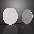 Modern Round Wall Decor With Textured Surface Design For Home Interior Decoration