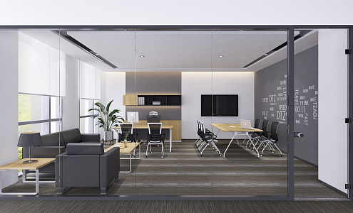 General Manager Office of Modern Public Office 3d model