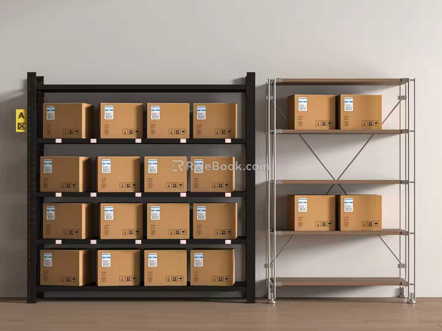 Industrial wind shelf 3d model