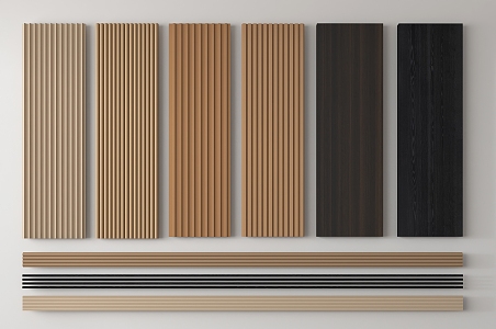 Modern wall panel 3d model