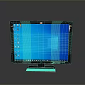 LG Computer Monitor Showing Windows Desktop With Icons And Taskbar