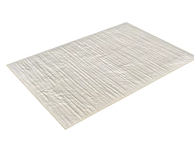 Light Beige Square Rug with Textured Weave for Modern Minimalist Living Room Bedroom 3d model