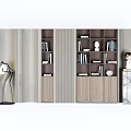 Modern Bookcase Bookshelf 3d model